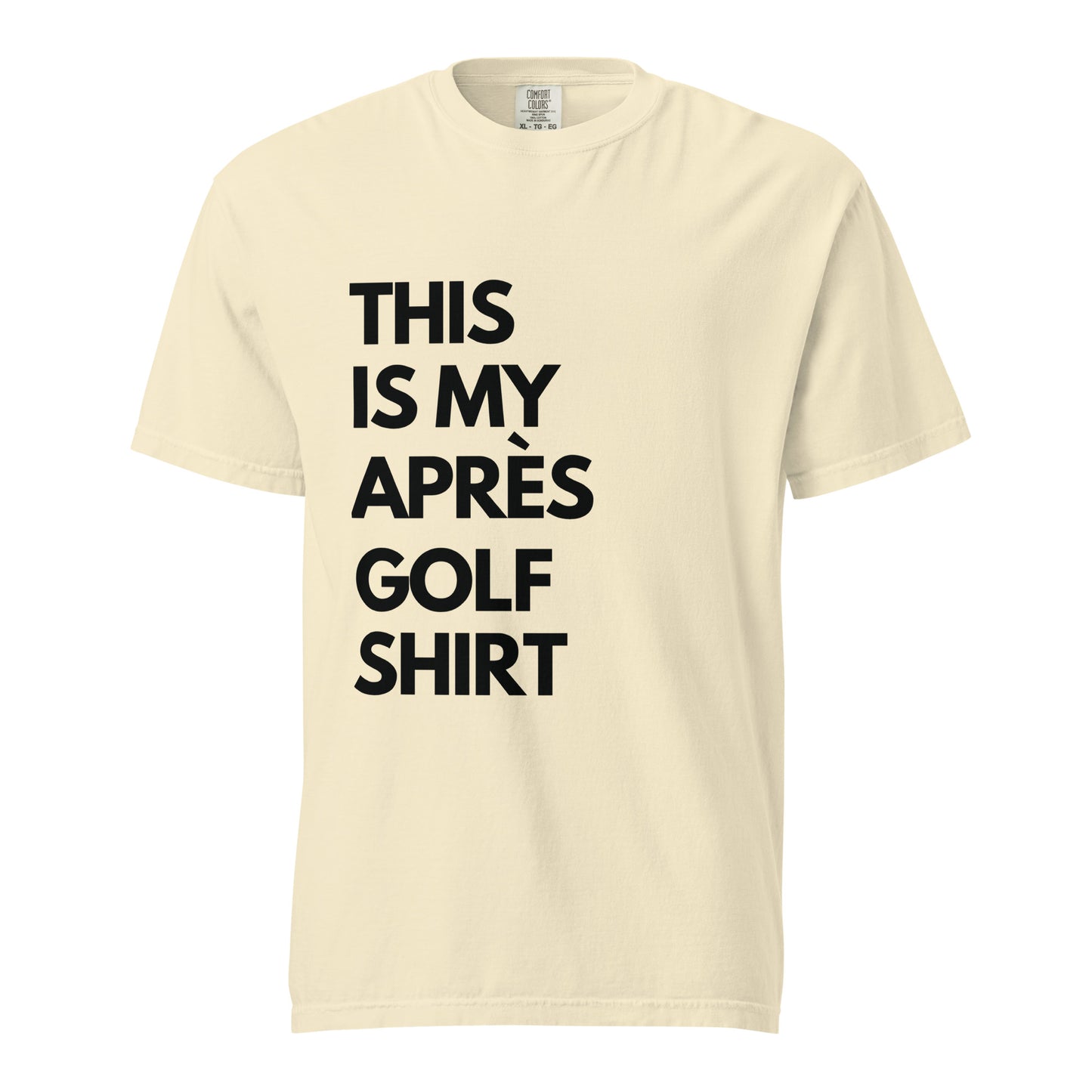 THIS IS MY APRÈS GOLF SHIRT Unisex Après Tee | Black Ink