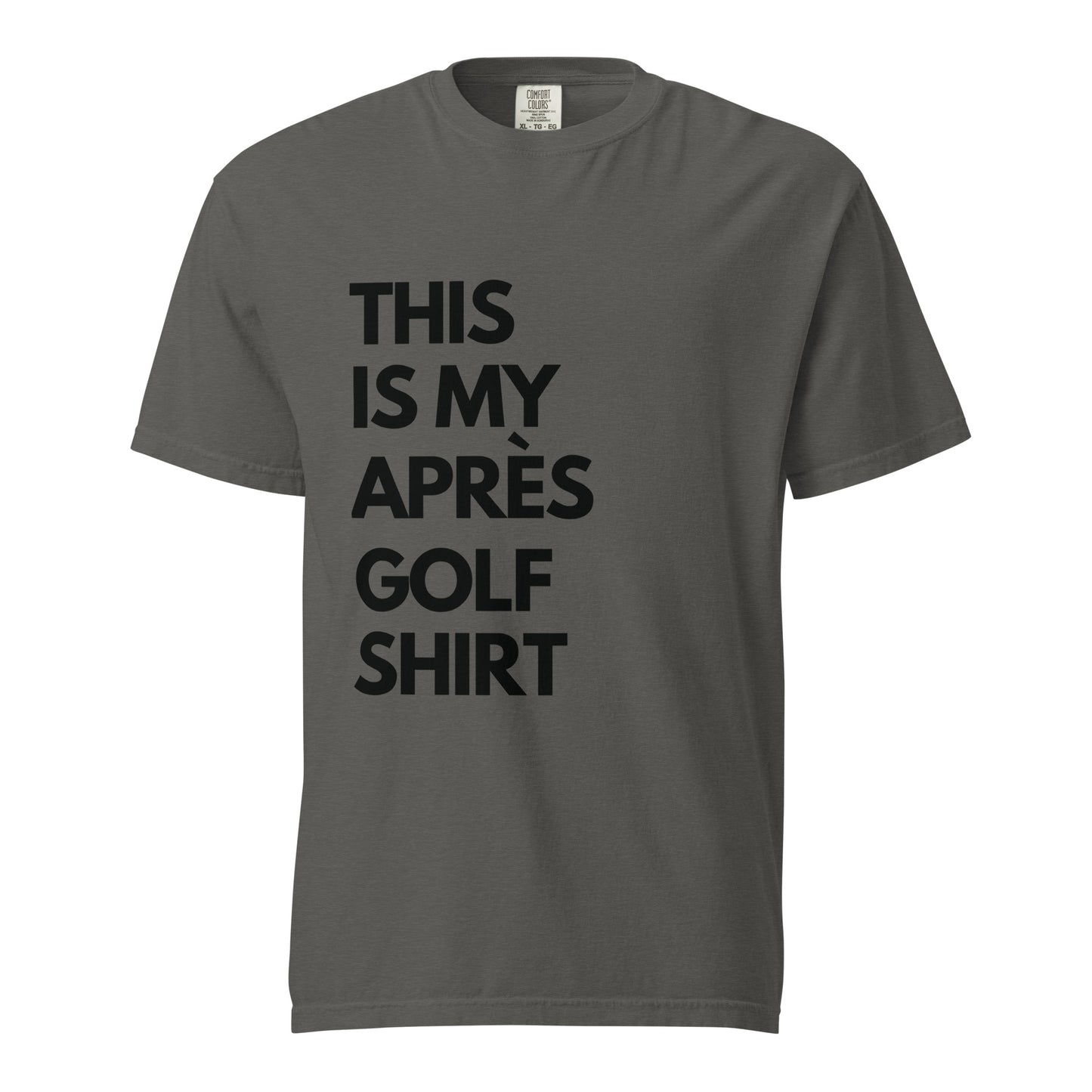 THIS IS MY APRÈS GOLF SHIRT Unisex Après Tee | Black Ink